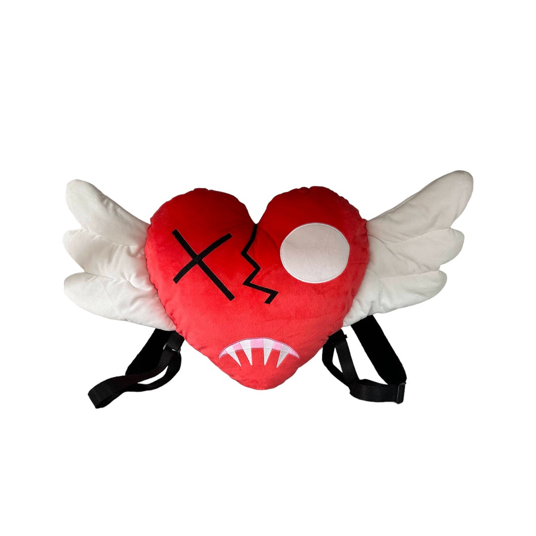 Vampire heart plush bag