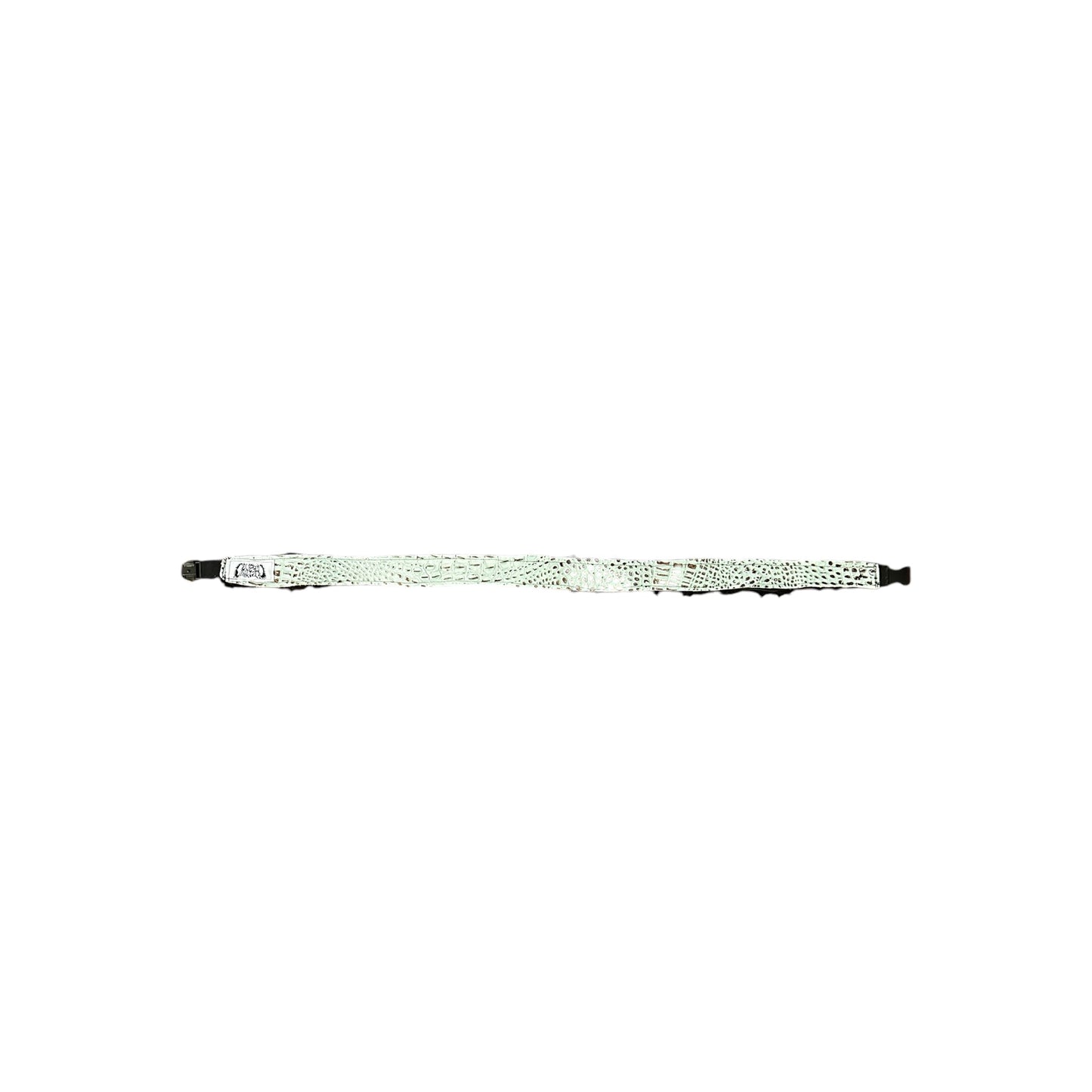 Lamb fur belt w/parachute buckle