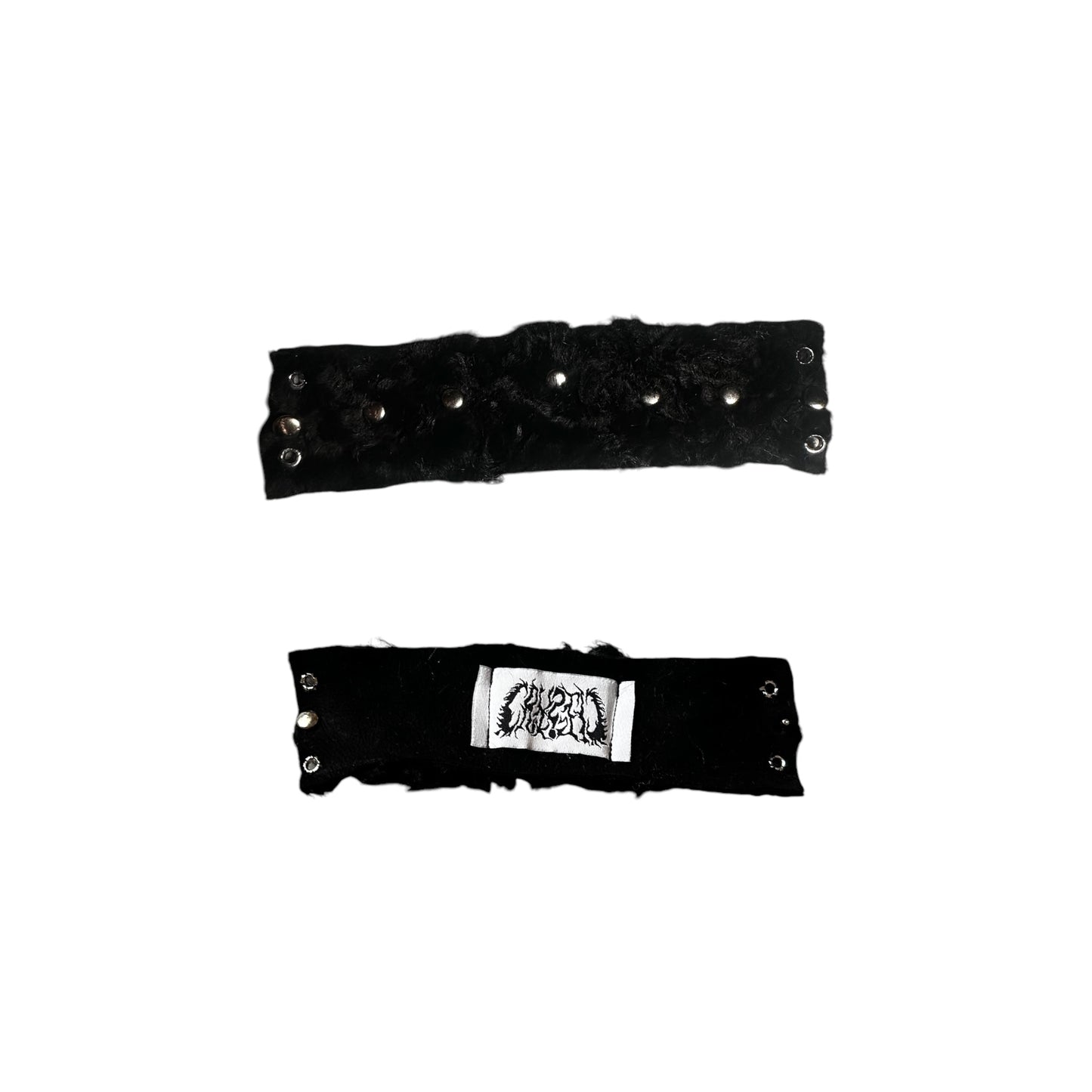 V2 Pierced lamb fur bracelet