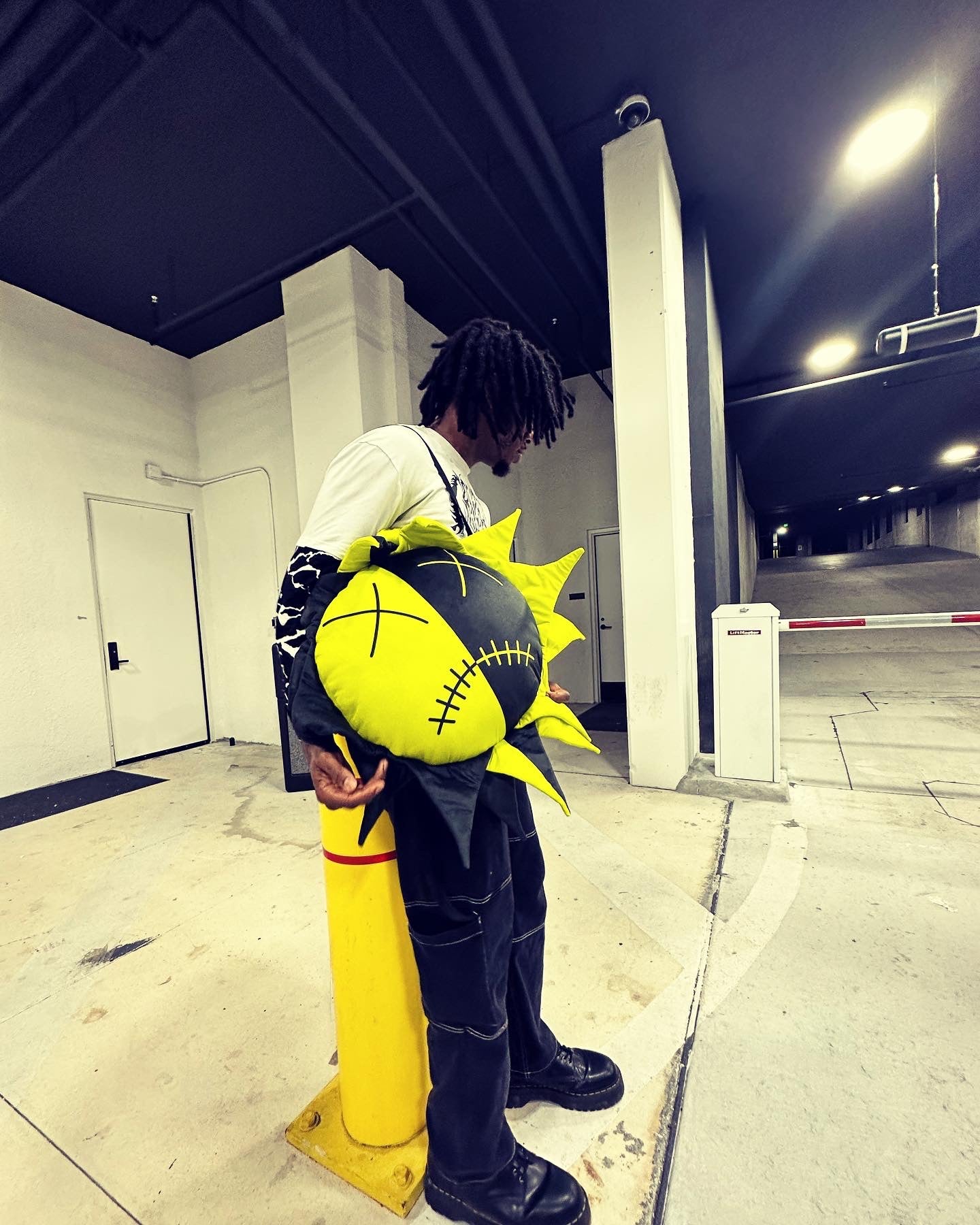 2 tone sun plush bag