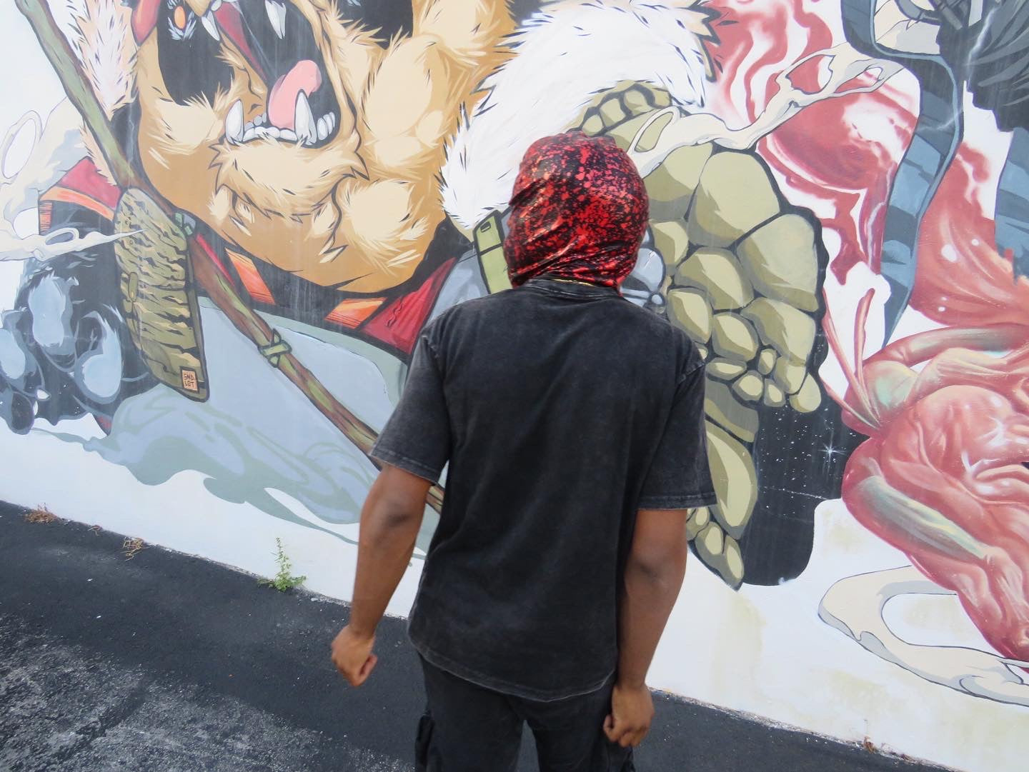 Red Splatter Skimask