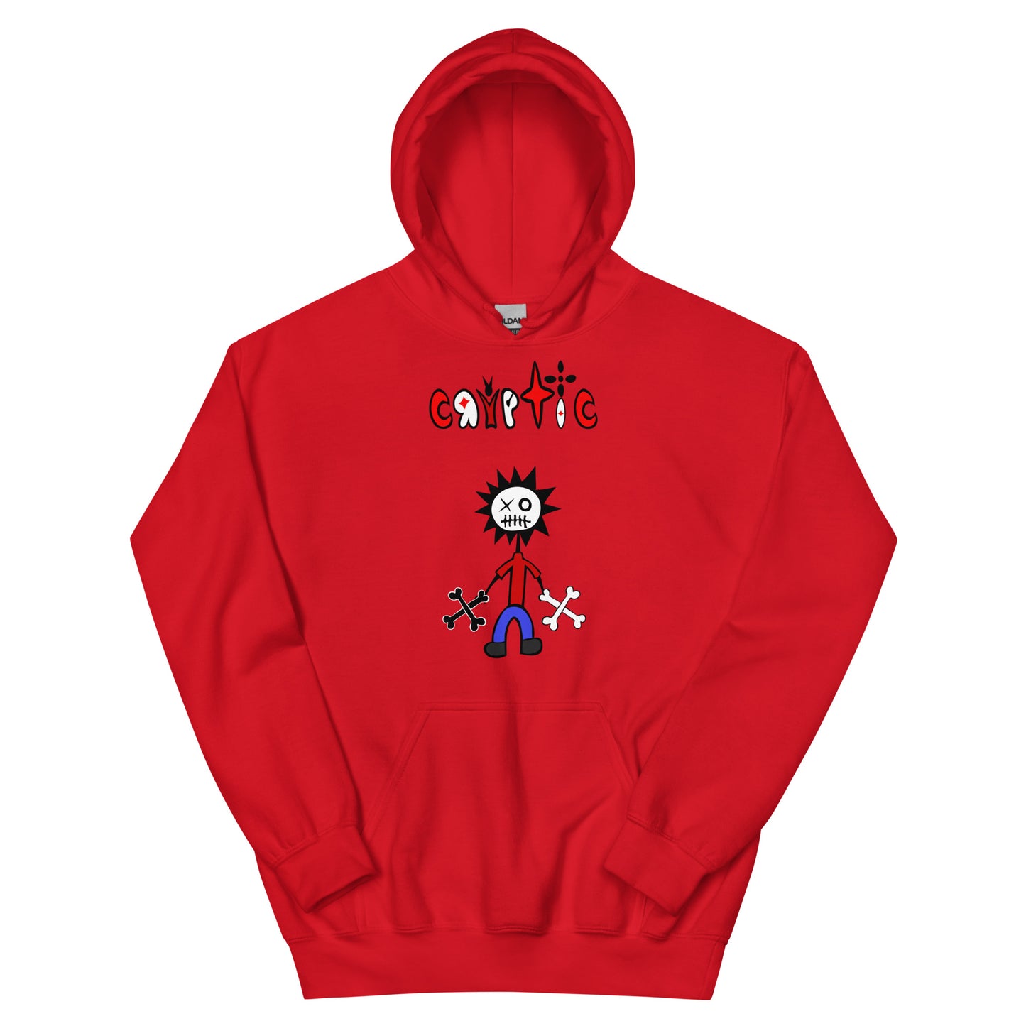 Punk Skeleton Man Heavy Blend Hoodie (unisex)
