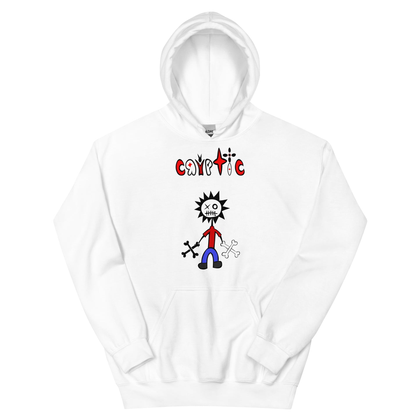 Punk Skeleton Man Heavy Blend Hoodie (unisex)