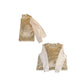 Distressed hybrid fur shirt