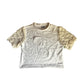 Distressed hybrid shirt