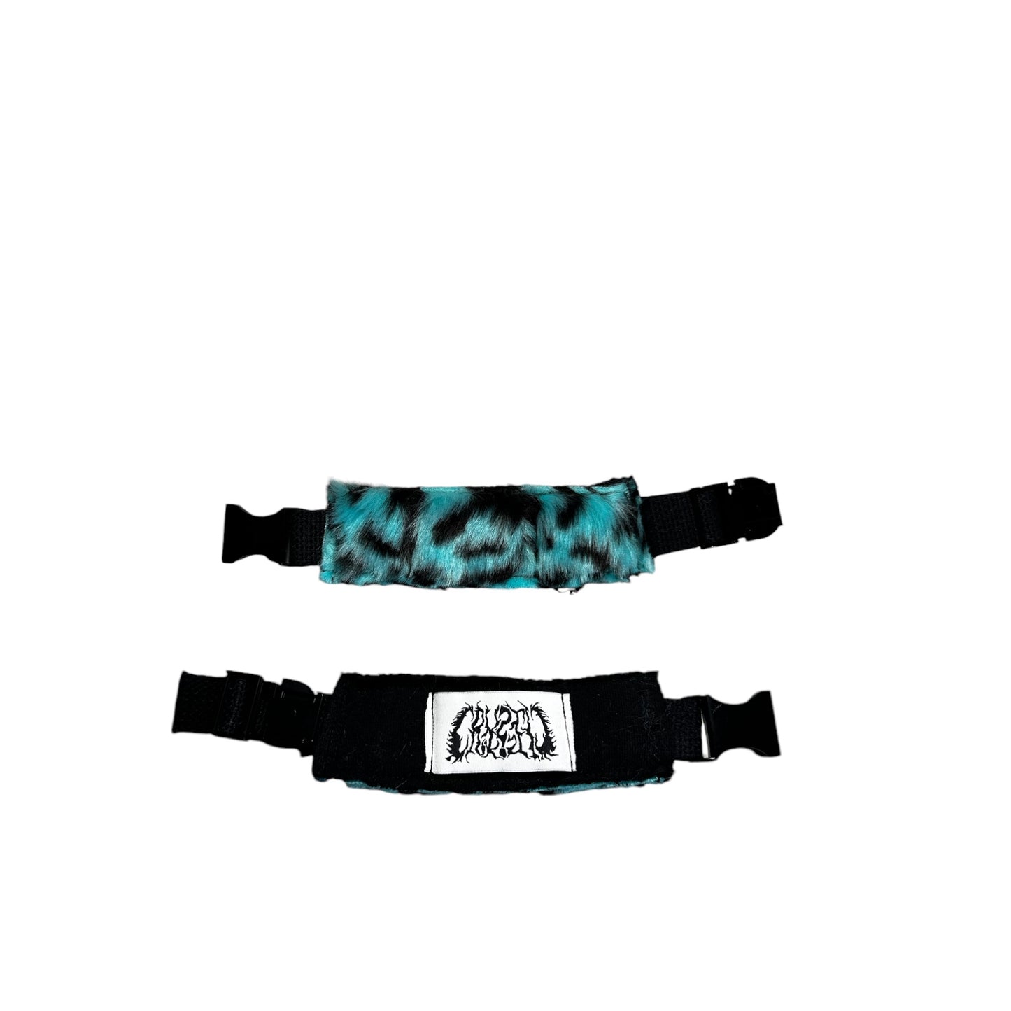 Leopard print faux fur bracelet
