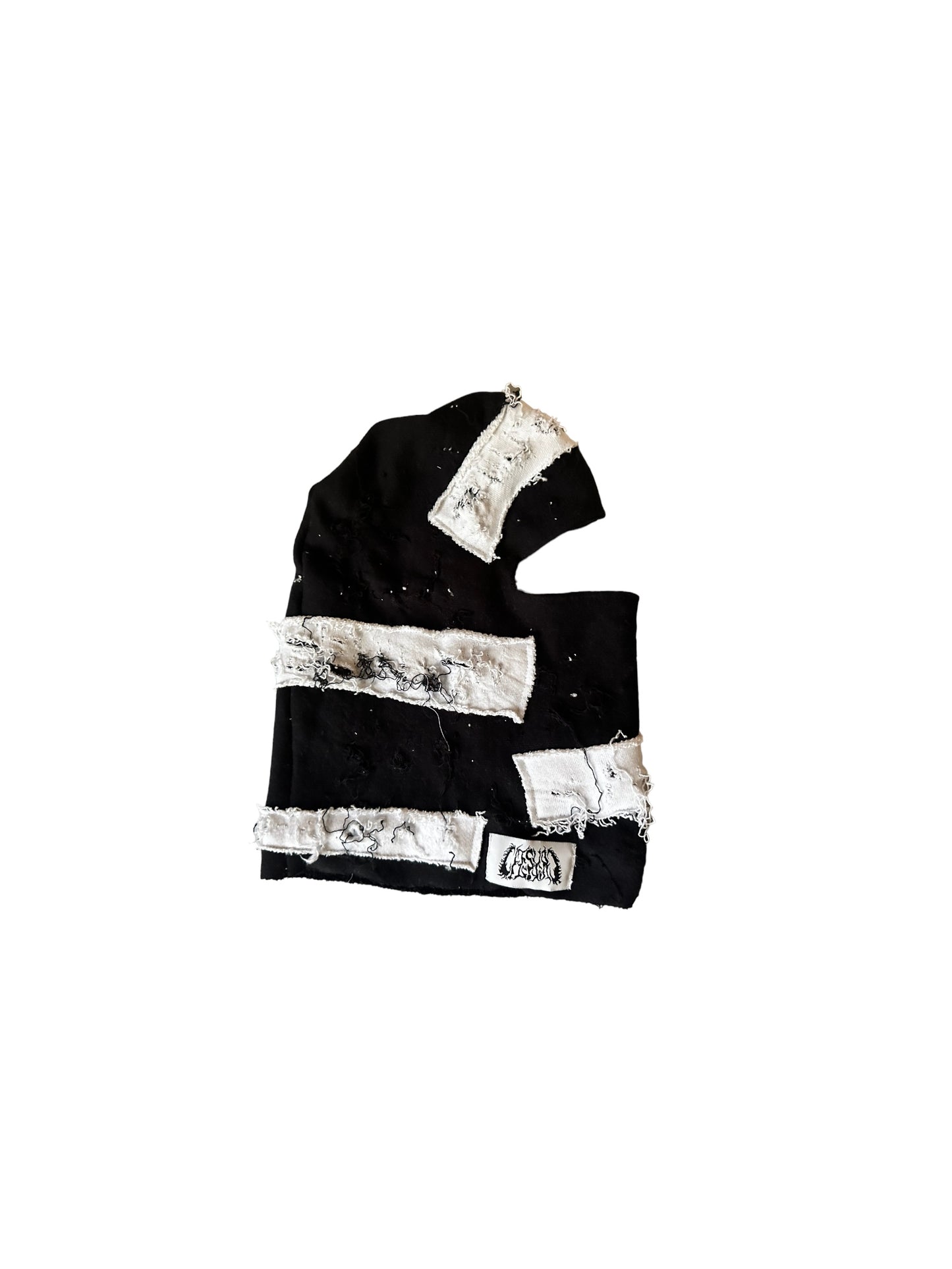 Distressed bandage patch skimask