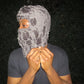 Grey Distressed Skimask