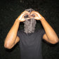 Grey Distressed Skimask