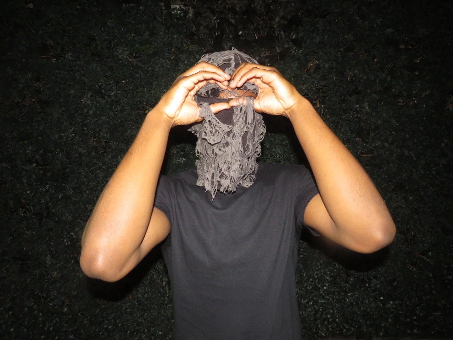 Grey Distressed Skimask