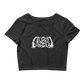 Cryptic Logo Crop Tee