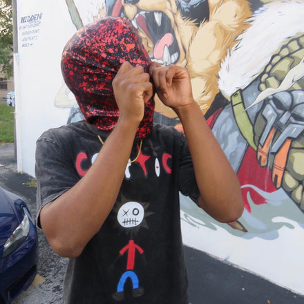 Red Splatter Skimask