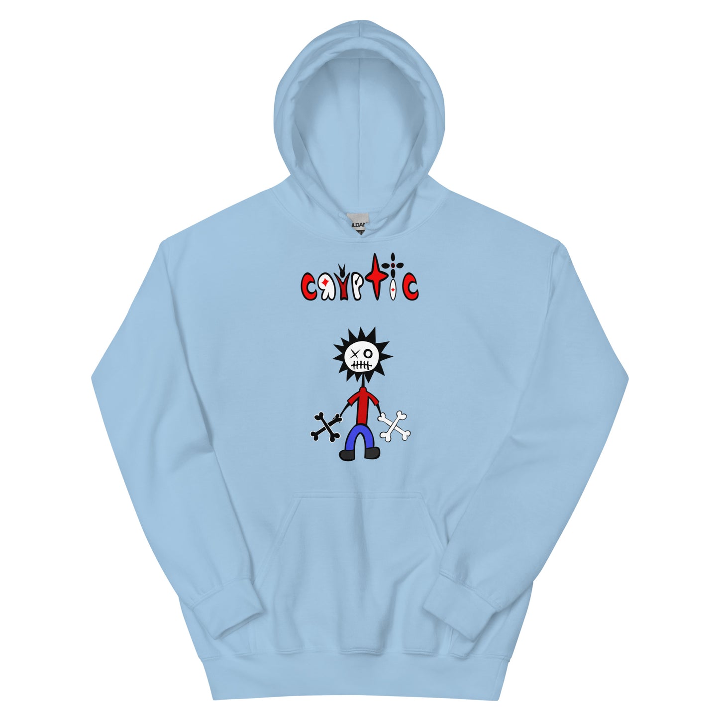 Punk Skeleton Man Heavy Blend Hoodie (unisex)
